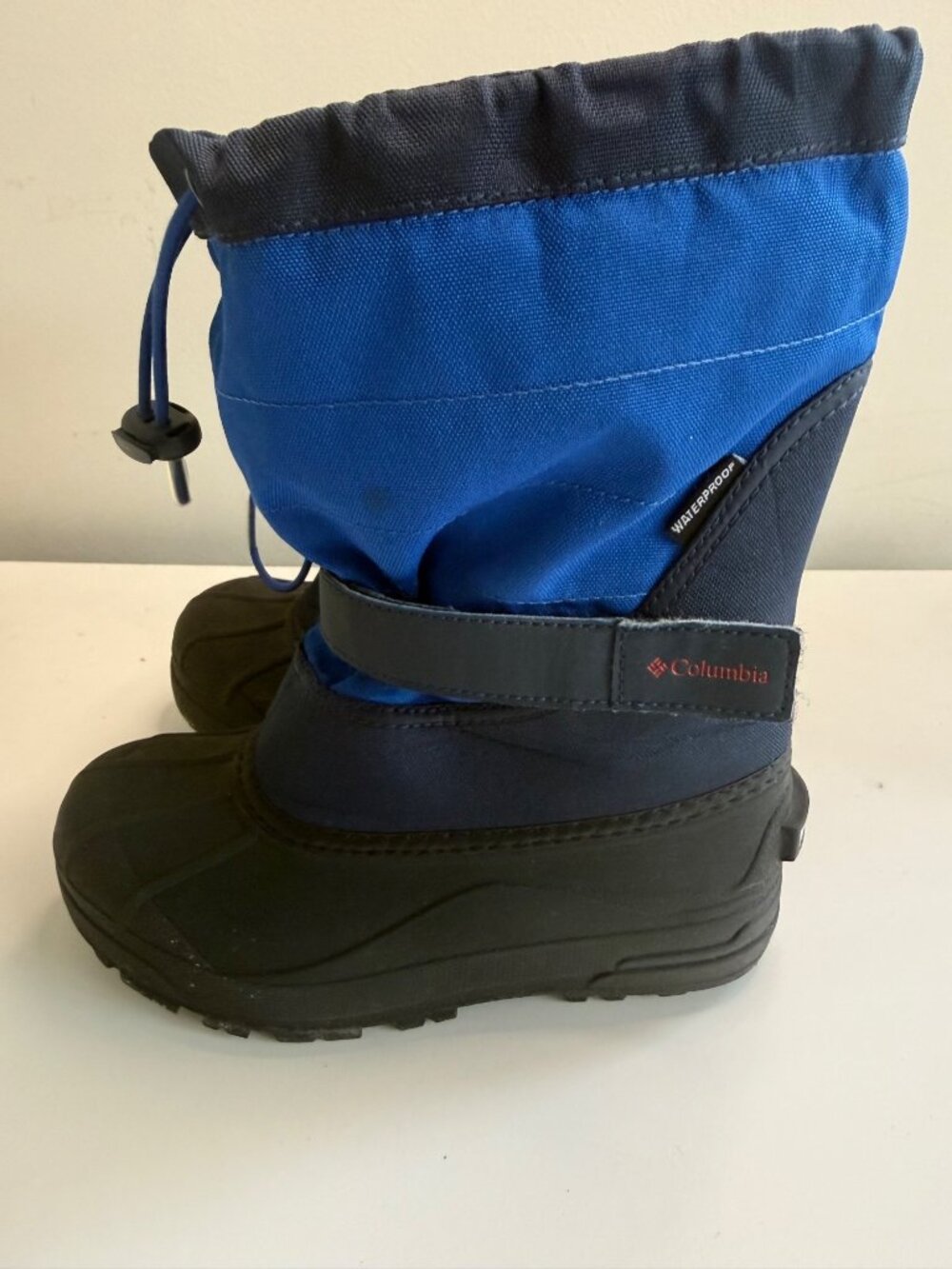 Columbia Kids Waterproof Winter Snow Boots Navy & Blue Size 3 Youth